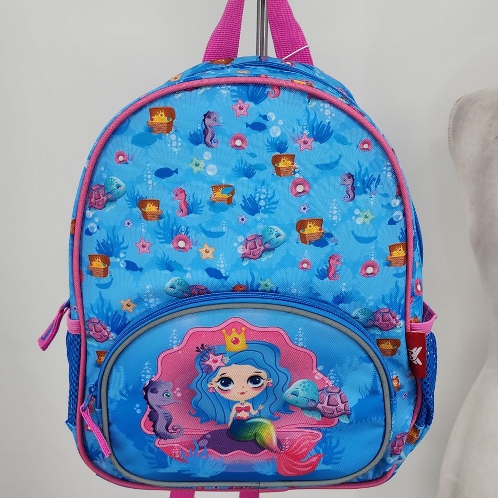 Toddler Girls Blue Mermaid Backpack NWT - Picture 2 of 7